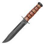Ka-Bar 1217 - Nóż wojskowy - USMC The Legend - Pochwa skórzana