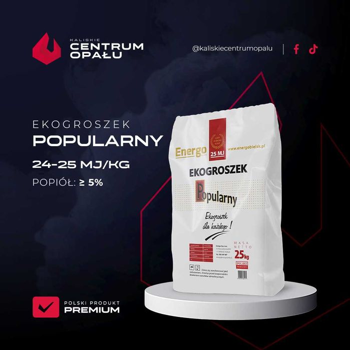 ENERGO "Popularny" Ekogroszek 25MJ 1000kg 1t
