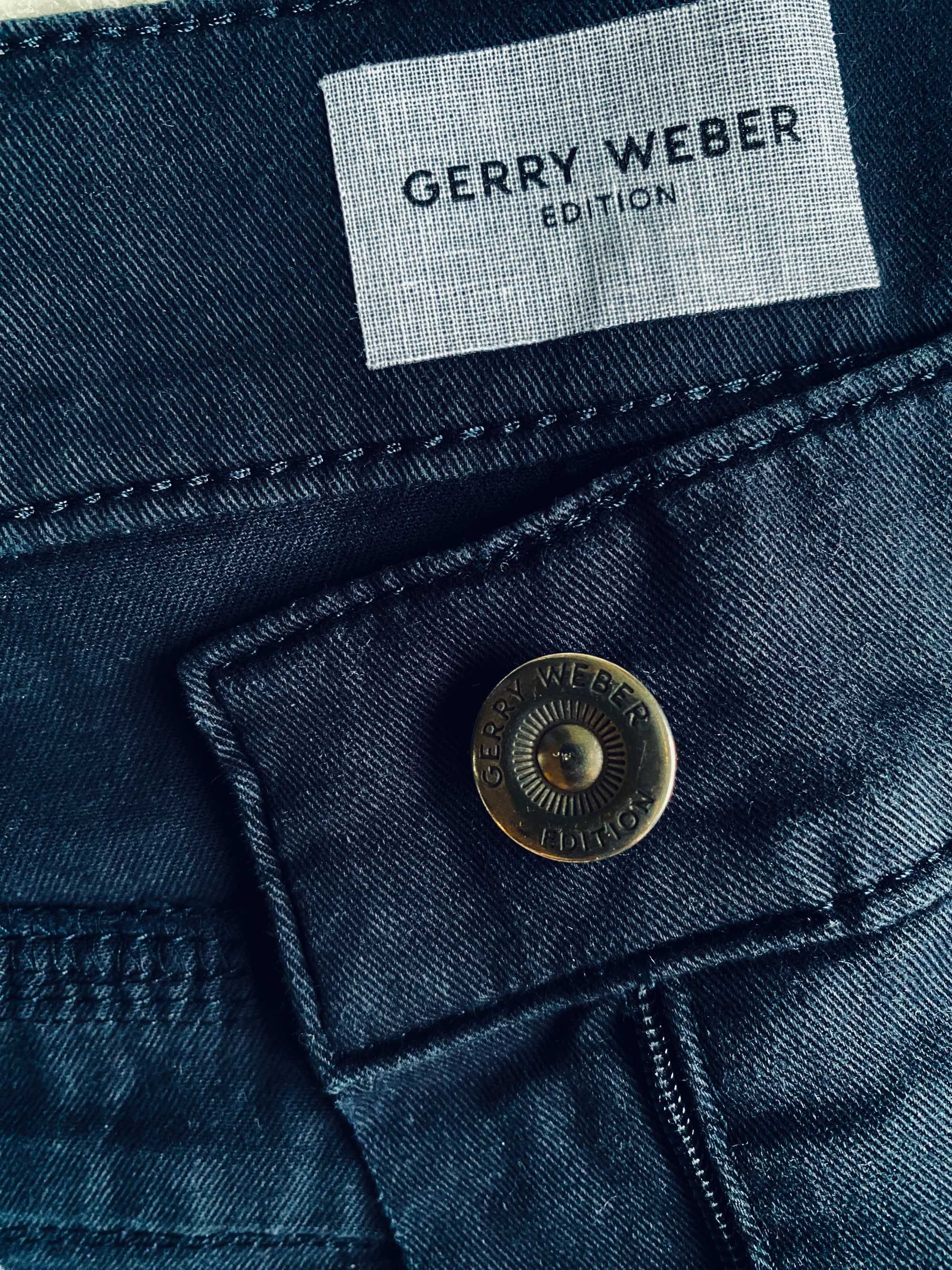 Czarne materiałowe spodnie Gerry Weber Edition - rozm. M
