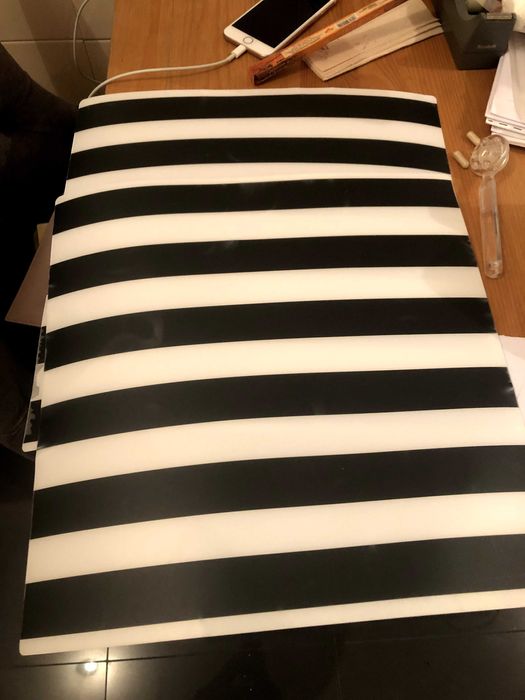 2 individuais preto e branco zara home