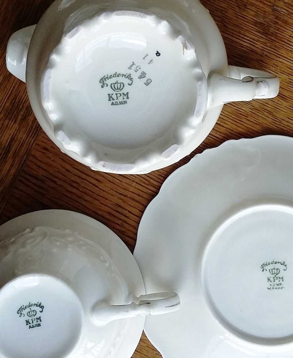 serwis porcelana Friederike KPM 1831 Germany na 12 osób antyk