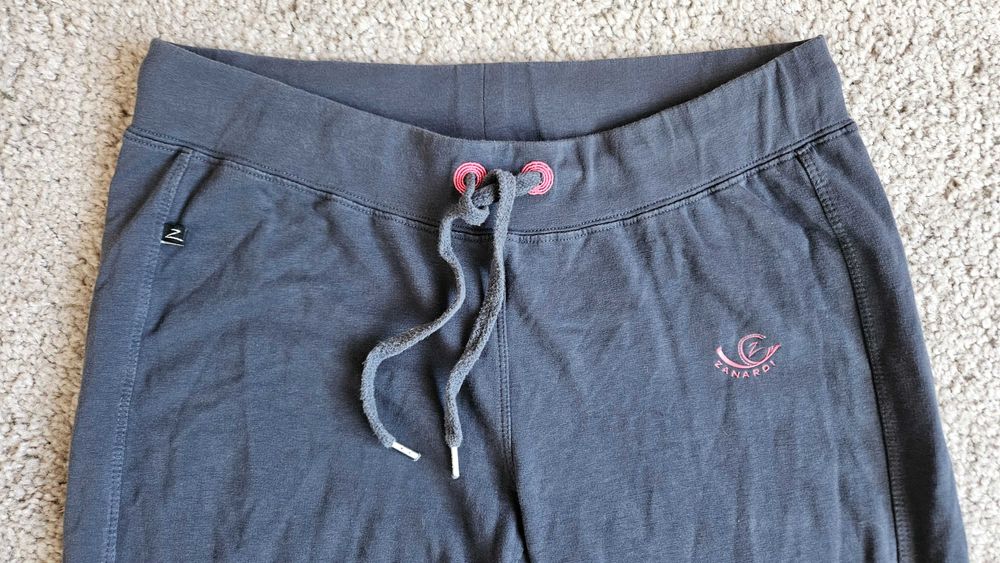 Damskie bawełniane spodnie dresowe granatowe, M, marka Zanardi