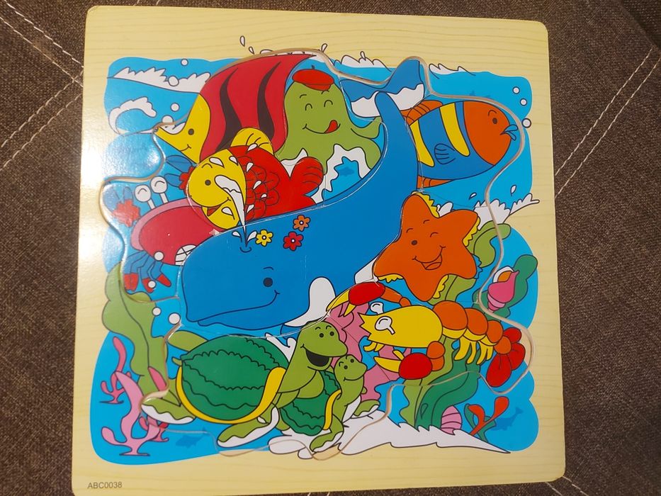 Дерев'яний пазл підводний світ