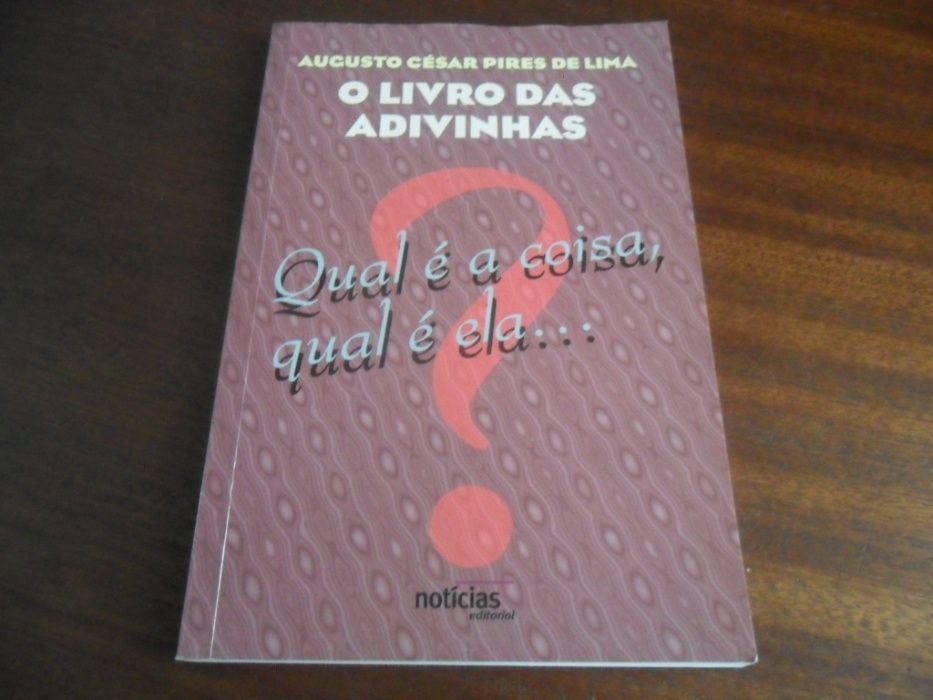 "O Livro das Adivinhas" de Augusto César Pires de Lima