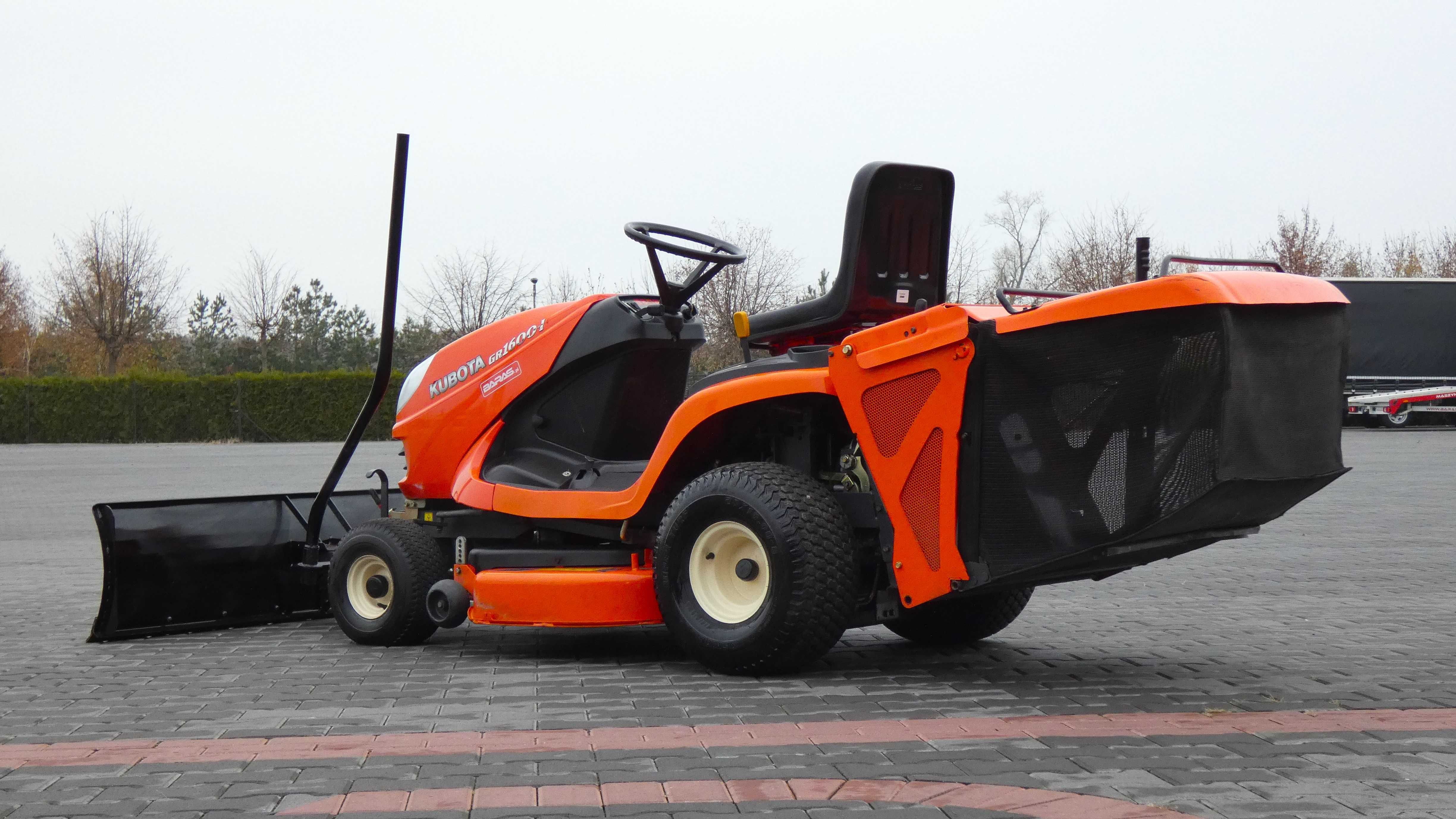 Traktorek kosiarka KUBOTA GR1600-II Diesel Pług  (081102.4) - Baras
