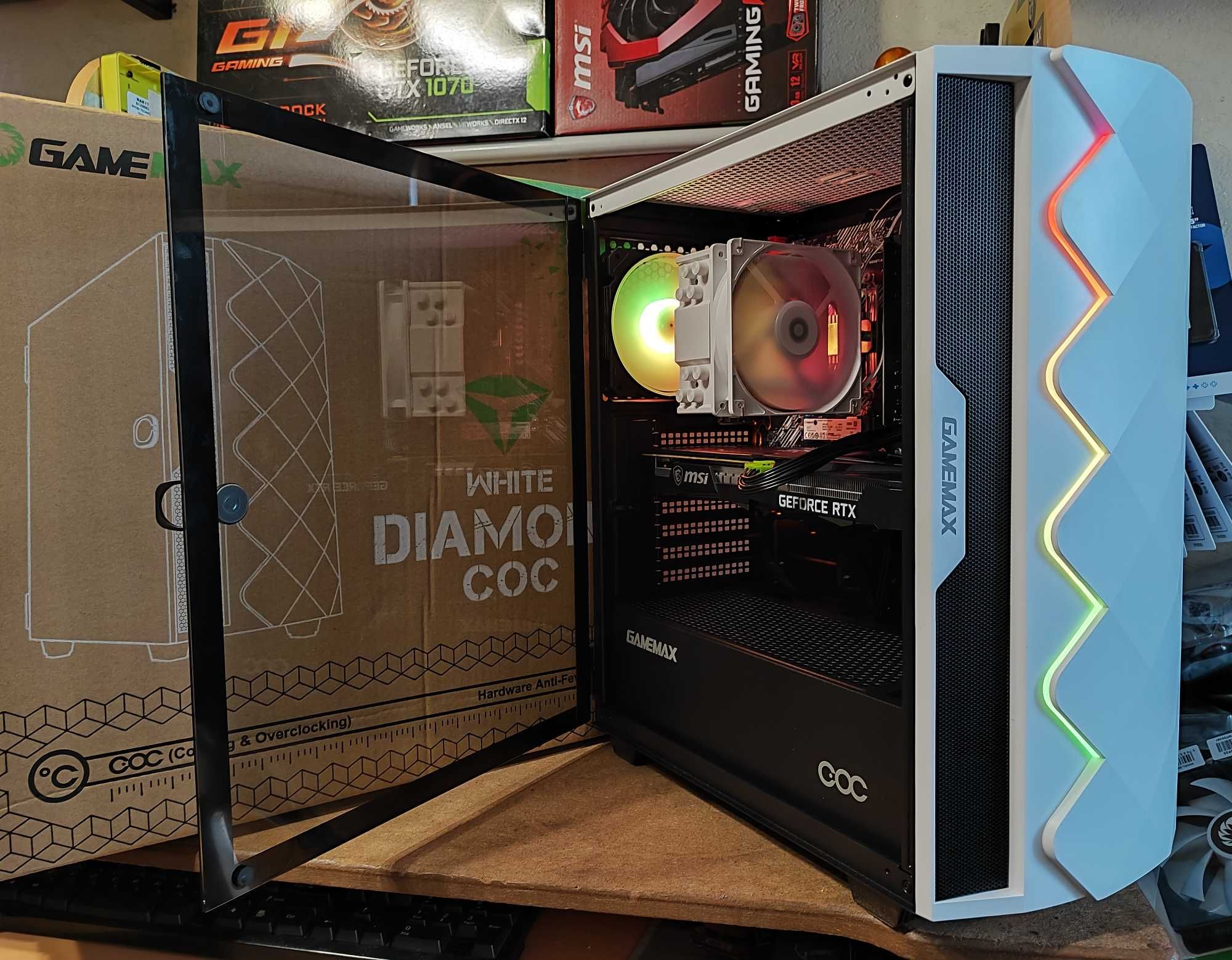 Потужний Ігровий ПК INTEL I5 12400F 4.4GHZ, RTX 4060, 32GB DDR4, SSD.