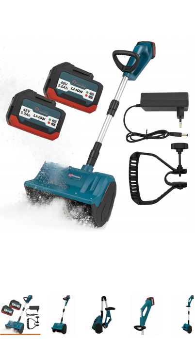 Odśnieżarka łopata do śniegu elektryczna 48v 2x aku mega mocna regu wy