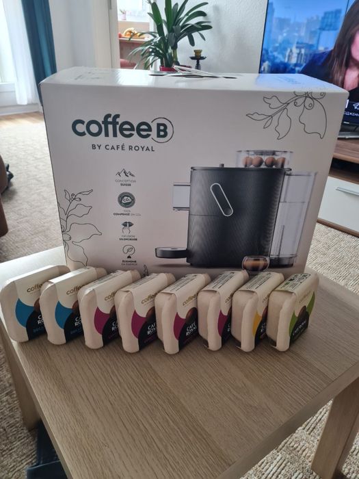Кавомашина CoffeeB by Café Royal — нова, у коробці + 8 пачок кави!