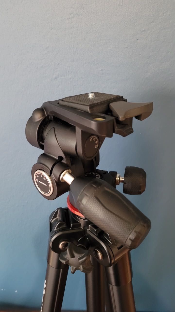 Statyw Velbon Sherpa E6300D + głowica Manfrotto 804 Mark II