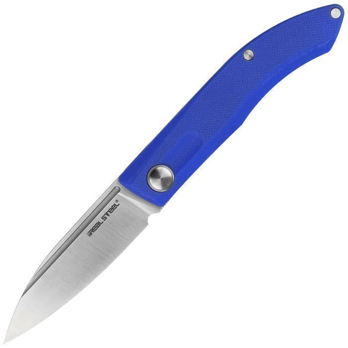 Nóż składany Real Steel Stella Blue G10, Satin VG-10 by Poltergeist Wo