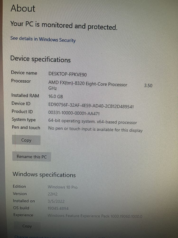Komputer stacjonarny GTX960 AMD 8320 16 GB RAM 1,5TB SSD 1TBHDD