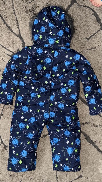 Zimowy kombinezon  dla chlopca ocieplany r.86