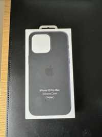 Oryginalne NOWE Etui APPLE Silicone Case do iPhone 15 Pro Max Czarny