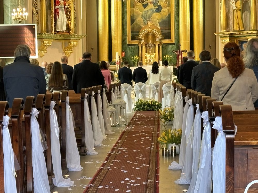 PROMOCJA Dekoracje ślubne, dekorację kościoła