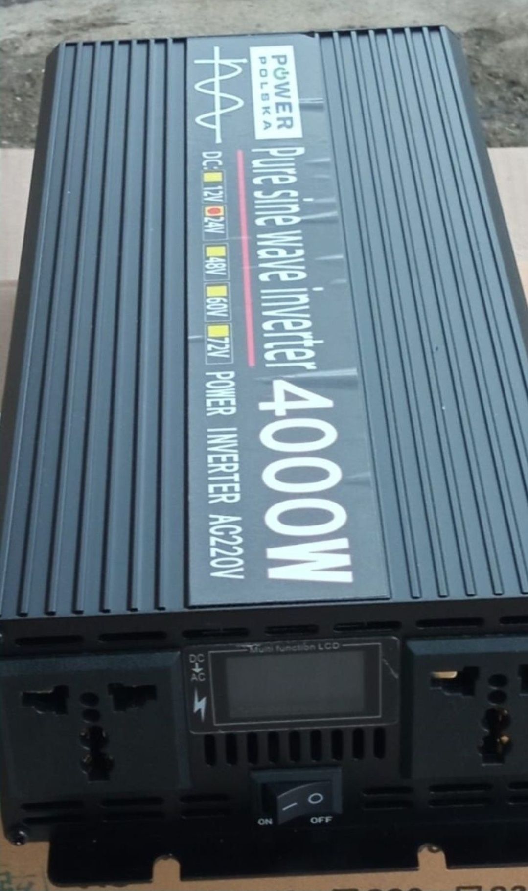 Przetwornica prądu 24V, czysty sinus 4000W, inwerter ,falownik