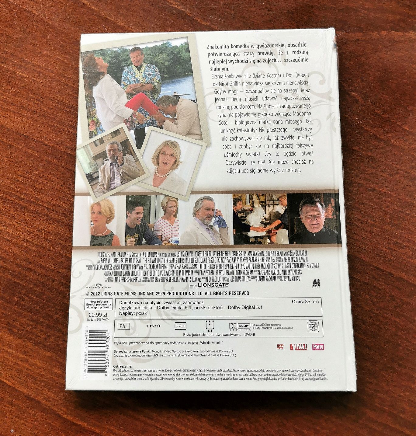 Film DVD "Wielkie wesele" De Niro, Sarandon, Williams, Keaton