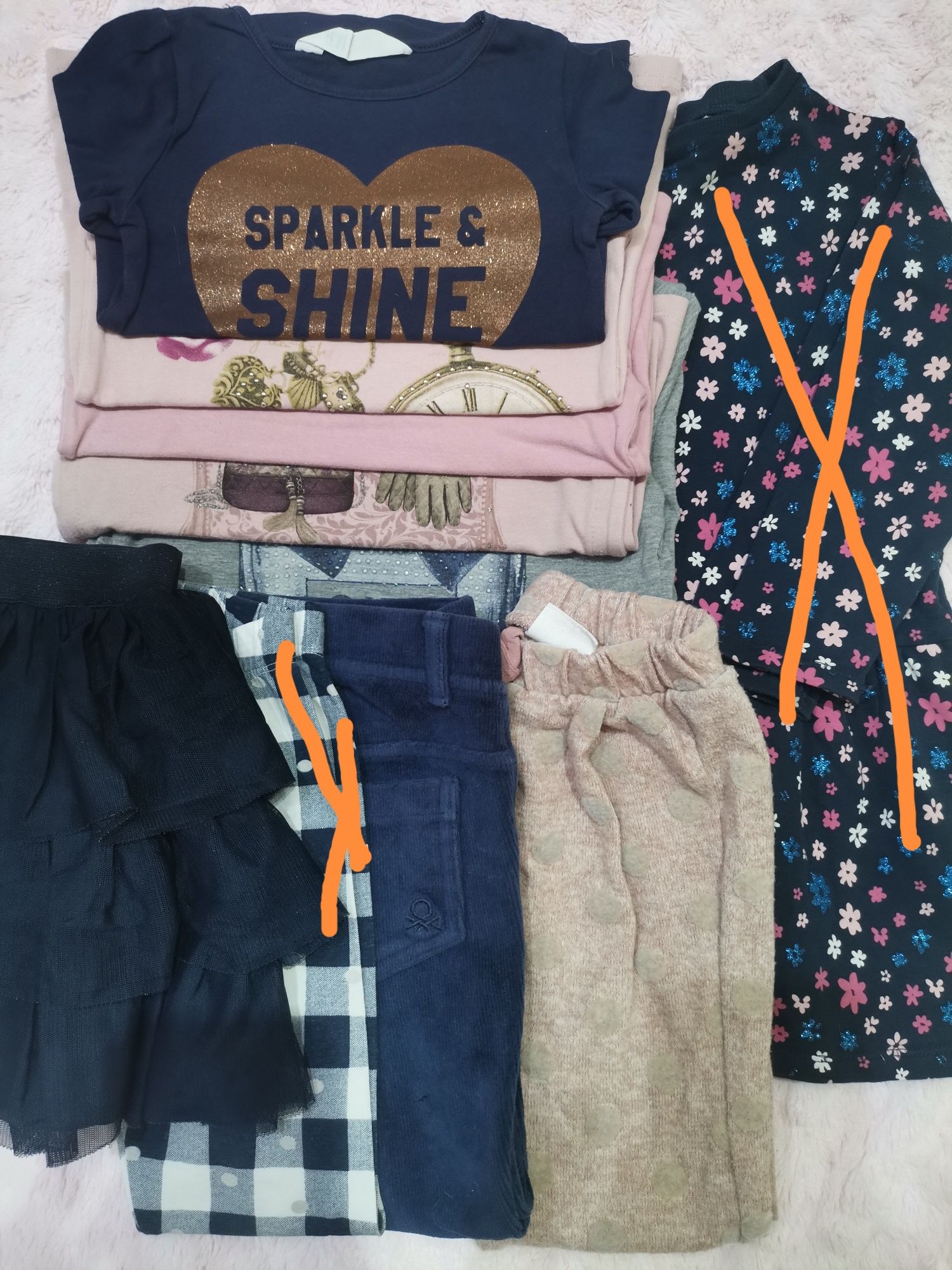 Lote de roupa de menina 3/4 anos