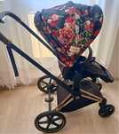 Wózek dziecięcy cybex priam 4.0 spring blossom dark