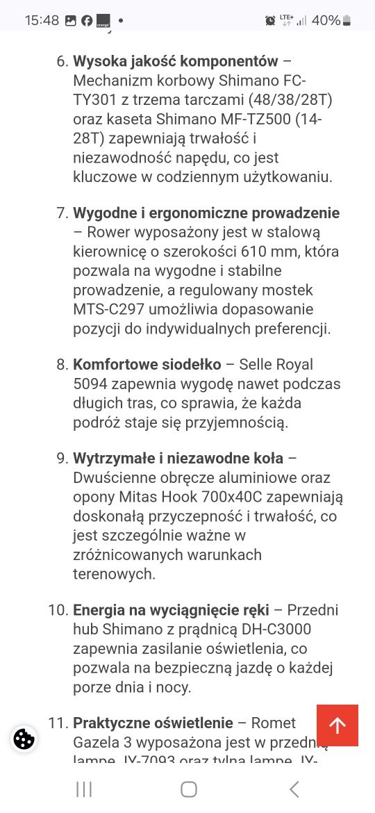 Sprzedam rower Gazela 3