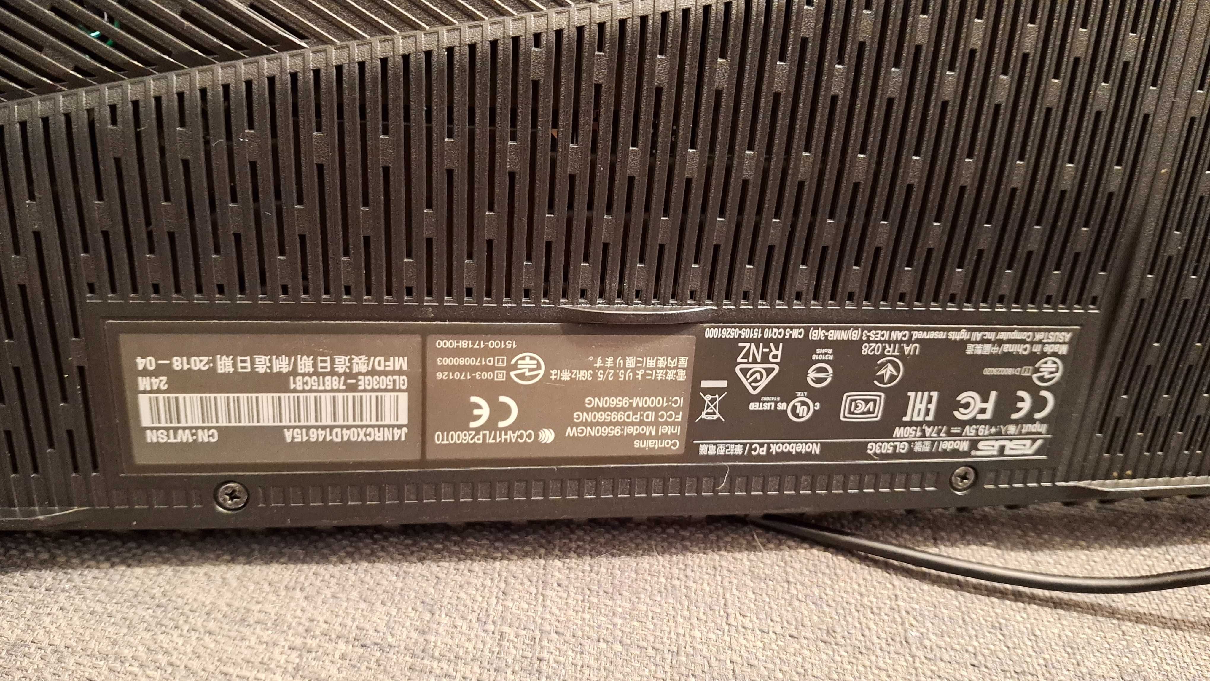 Portátil Gaming ASUS ROG GL503GE