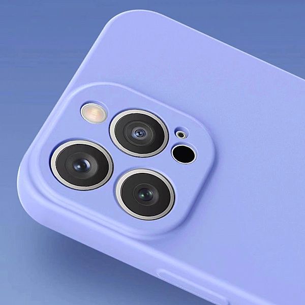 Silicone case etui iPhone 14 Plus silikonowy pokrowiec jasnoniebieskie