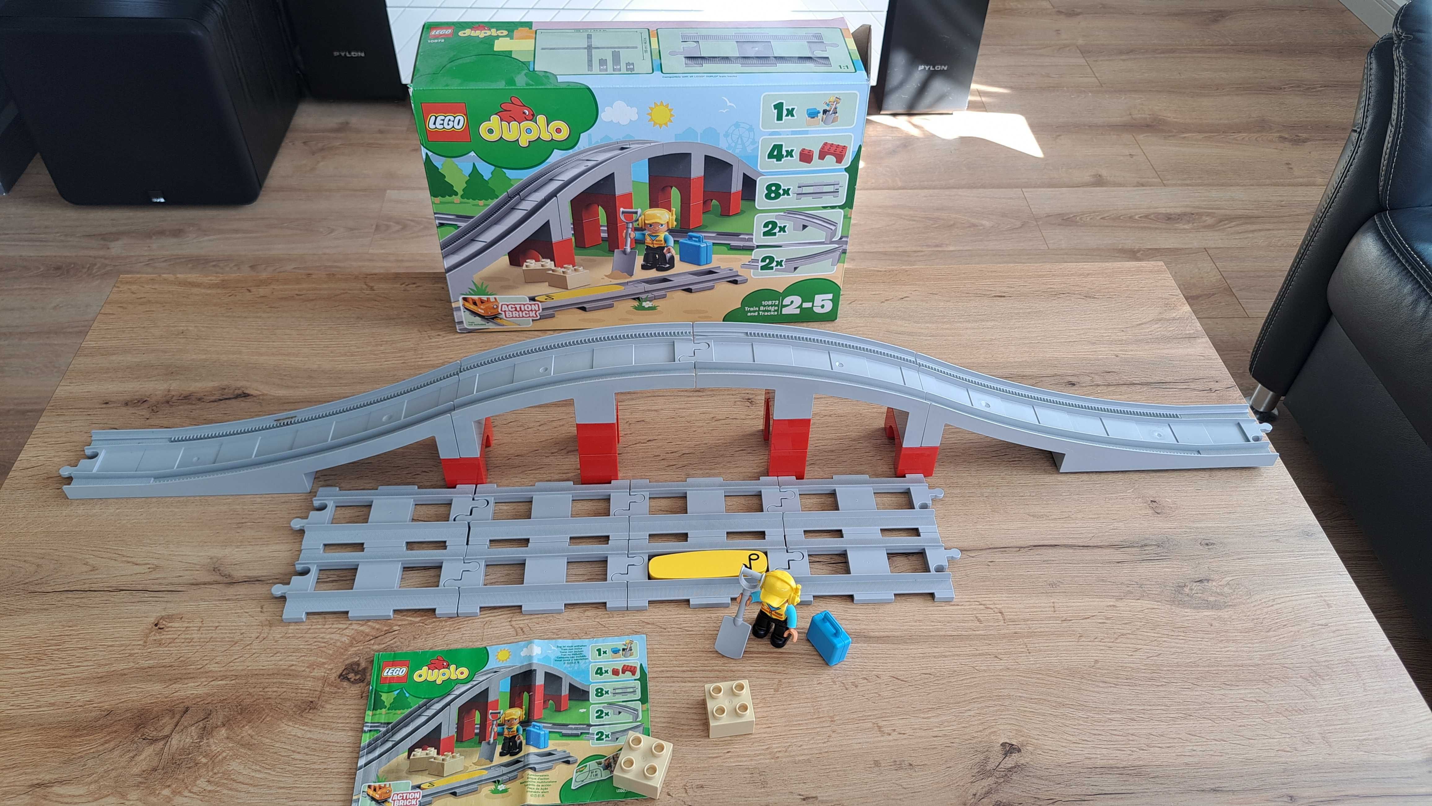 Lego duplo Zestaw Pociąi, Remiza, Stadnina, Zamek Kraina Lodu