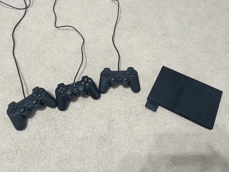 Playstation PS2 completa com 3 comandos e leitura de backups