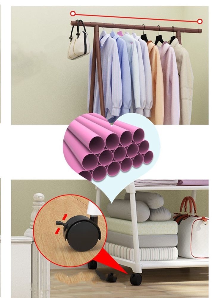 Передвижная вешалка для одежды THE NEW COAT RACK черная