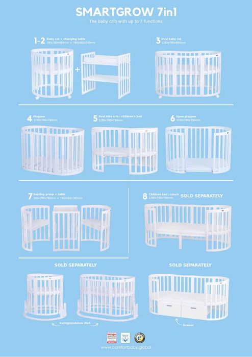 Łóżeczko comfort baby 6 w 1