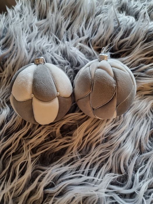 Bombki welurowe ręcznie robione