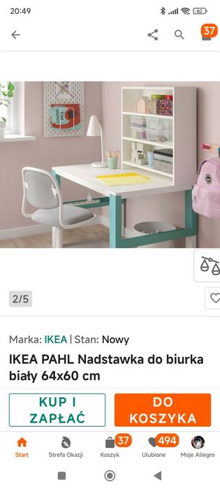 Nadstawka do biurka nowa w opakowaniu