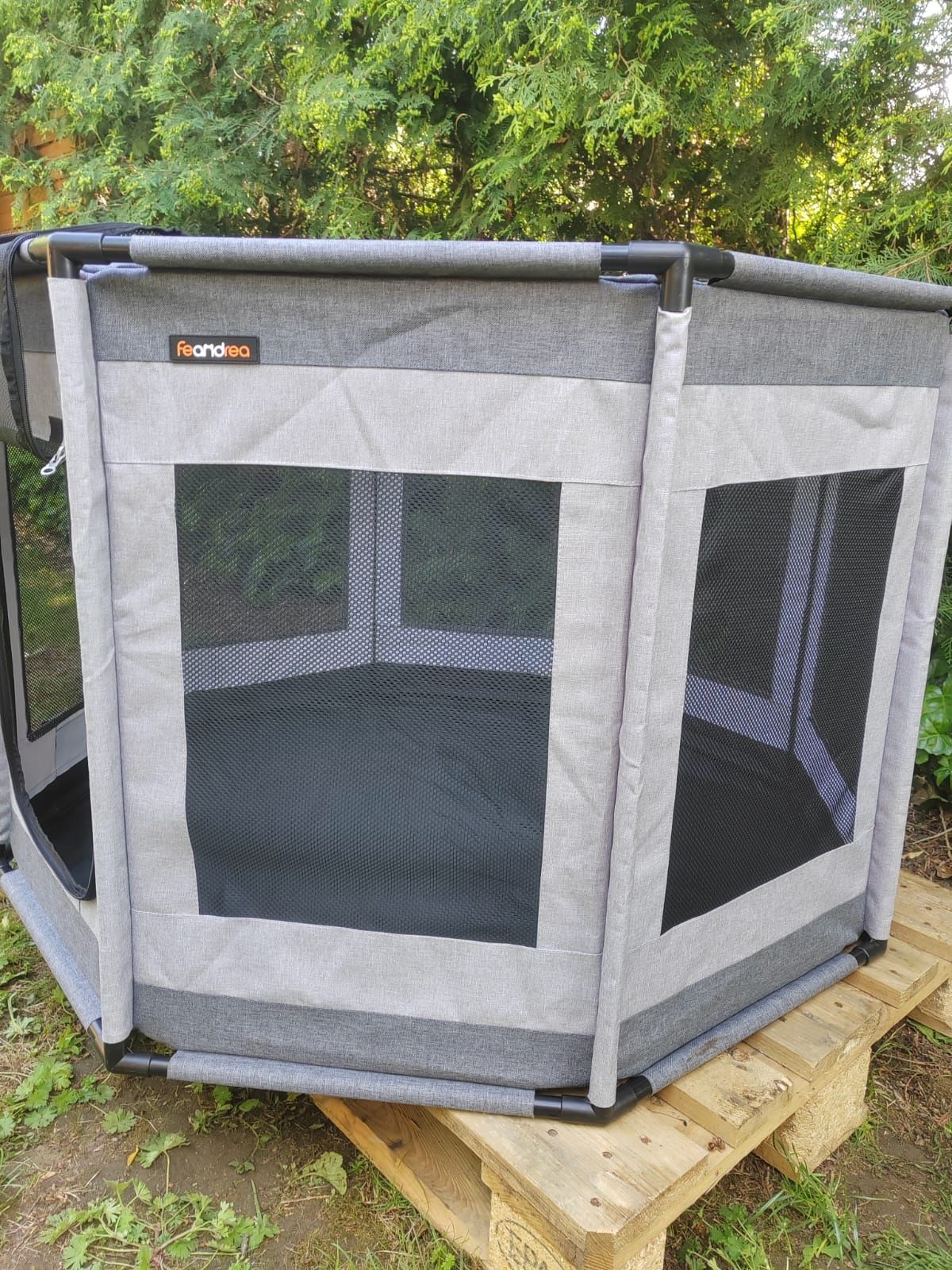 Przestrzeń Kojec dla Piesków 112cmx112cm62cm transporter dla psa
