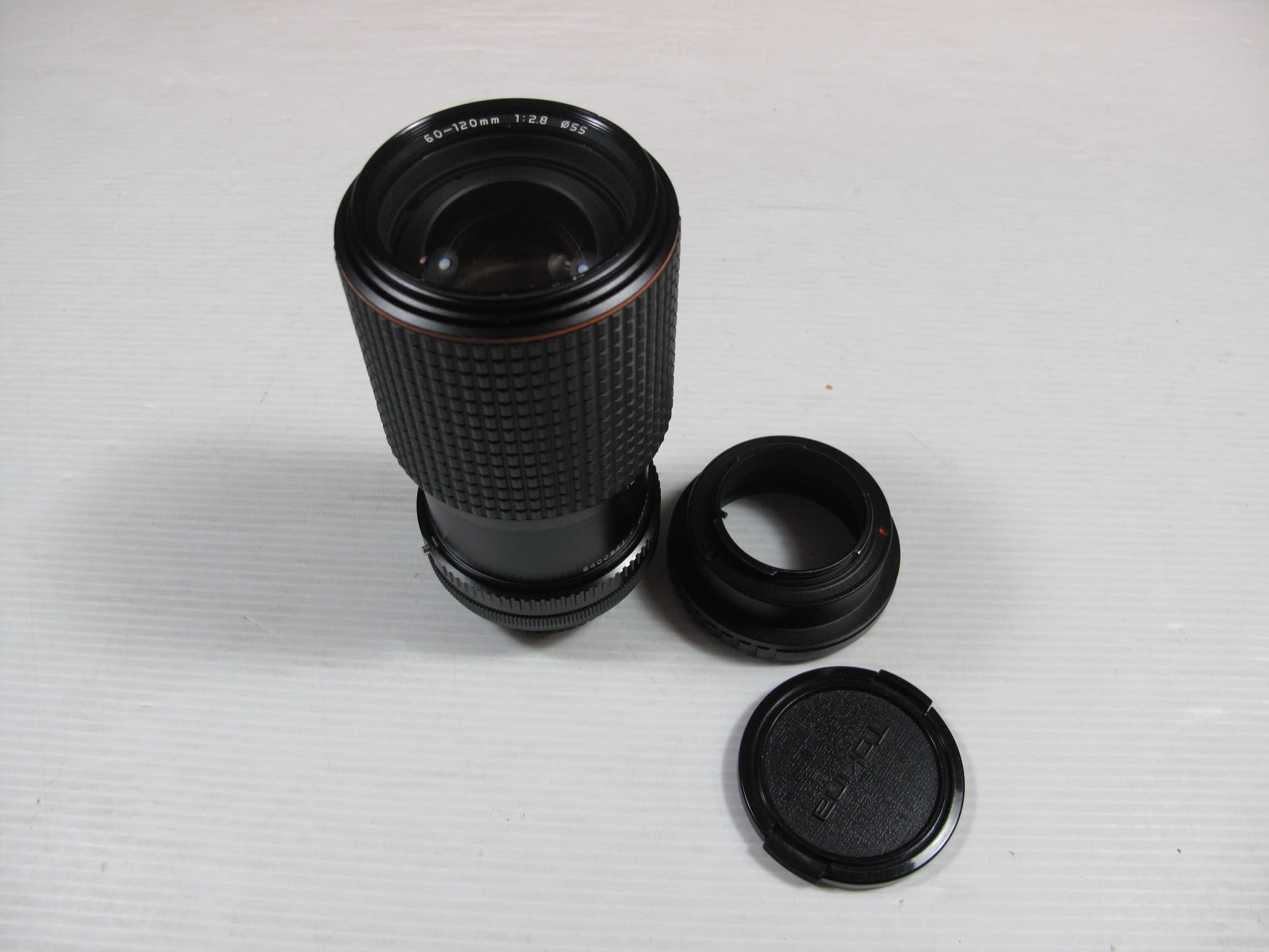 Tokina canon 60-120mm 2.8 FD  para todas as Máquinas com adaptador