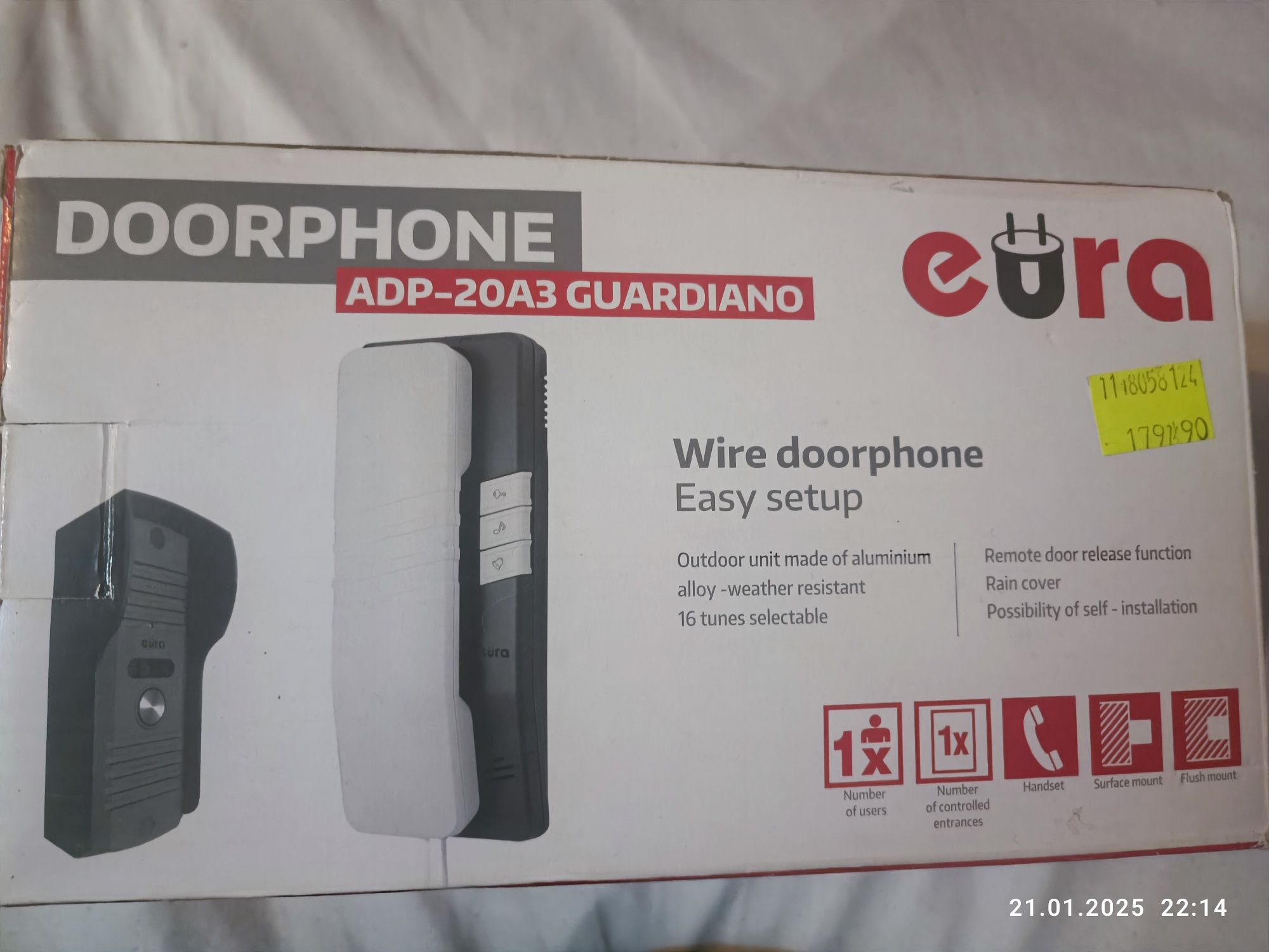 Doorphone adp-20a3 cuardiano