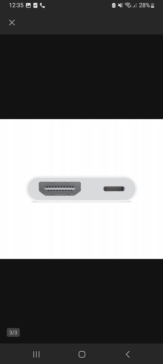 Adapter AV / Przejściówka Lightning do HDMI (iPhone)