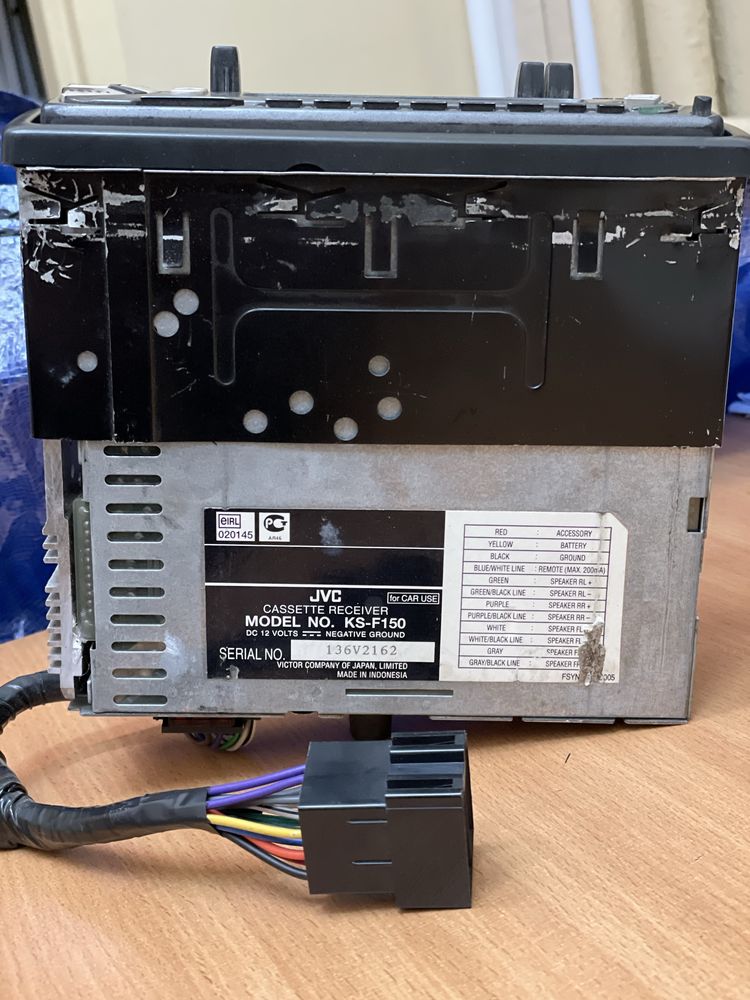 Radio samochodowe kasetowe JVC KS-F150