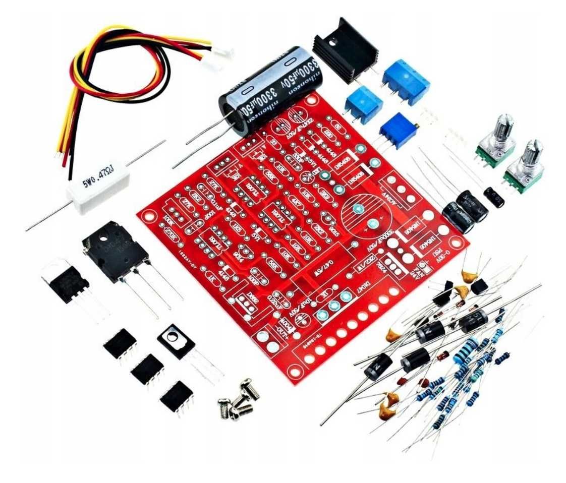 Zasilacz regulowany 0-30V moduł do montażu KIT DIY