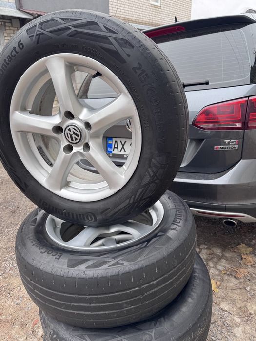 Комплект дисков, диски + резина Continental 5x112 R16 (VW / Audi / Mer