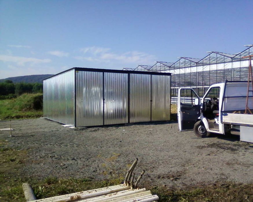 Garaż Blaszany 8x6.5m - Garaże Blaszane , Wiaty , Hale  - GRZYWSTAL