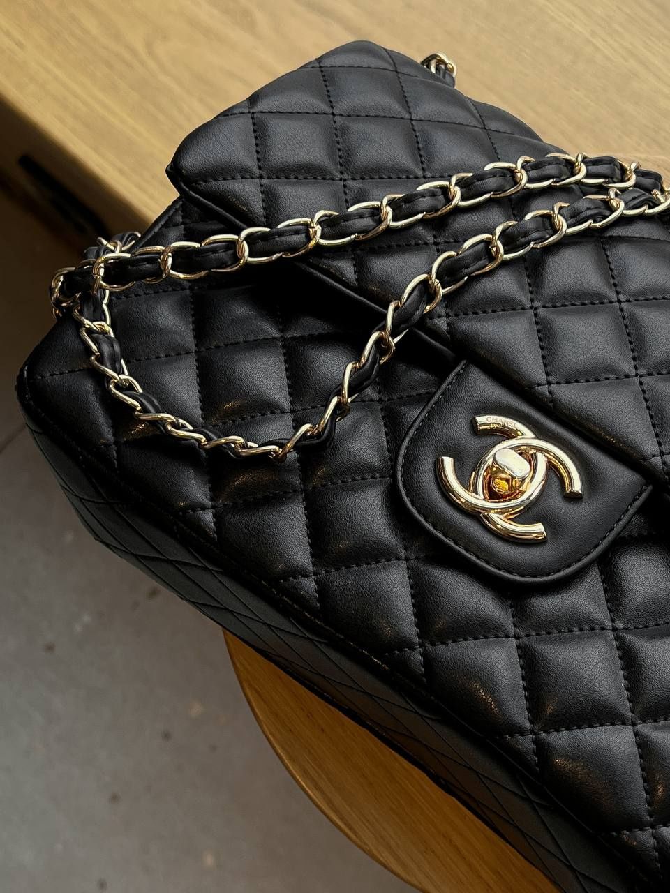 Chanel black gold