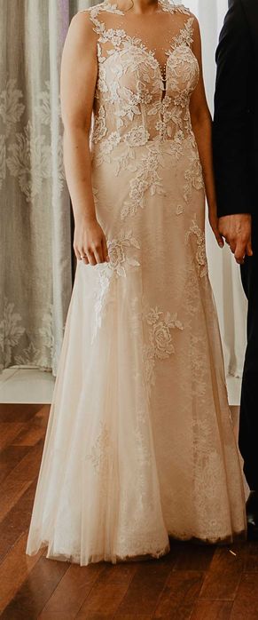 suknia ślubna rozmiar 38 kolekcja Pilar model Savannah w kolorze Ivory