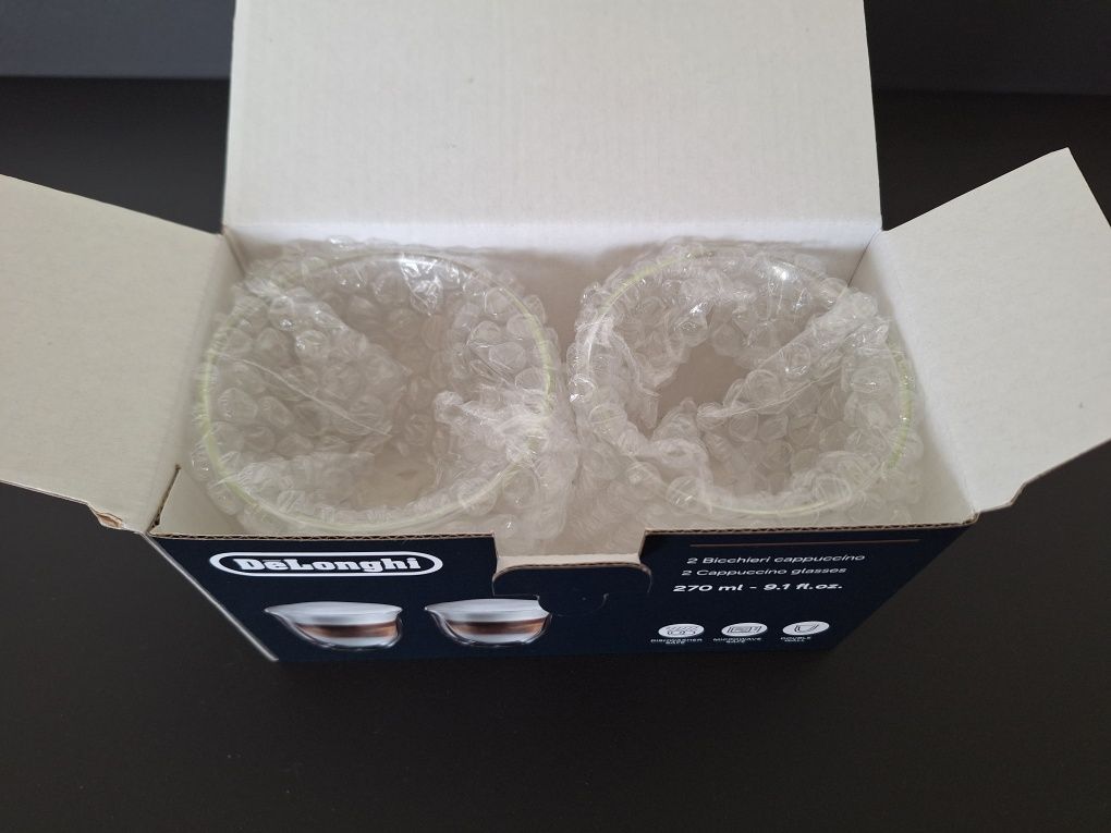 Chávenas para cappuccino de parede dupla, 270ml, conjunto de 2