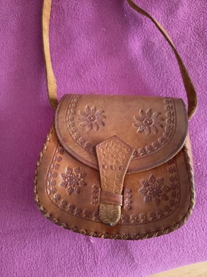 Torebka skórzana PRL Vintage