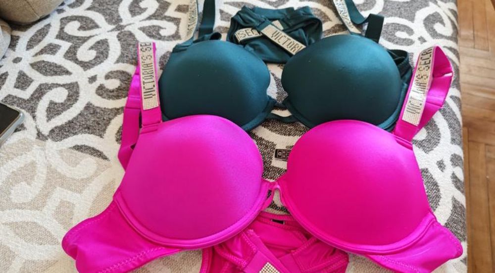 Комплект Victorias`s Secret зі стразами з пушап 5 в 1