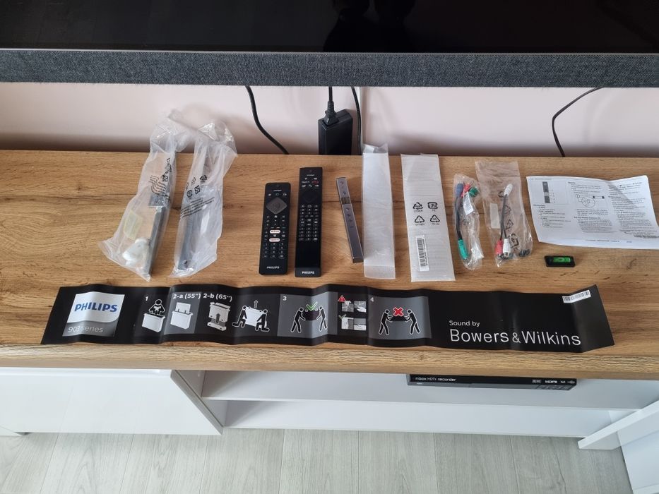 Philips 903/12 65" 120hz OLED+ 4K z dźwiękiem Bowers & Wilkins 3xAmbi