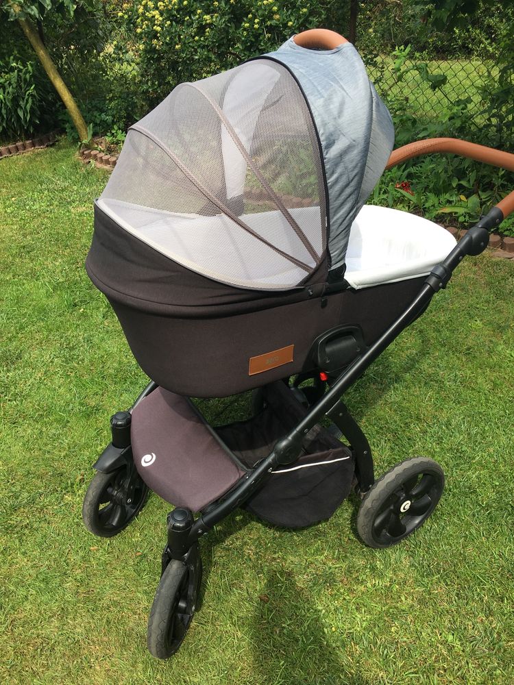 KOMPLET! Wózek Tutis 2w1 + nosidełko Cybex z bazą do auta