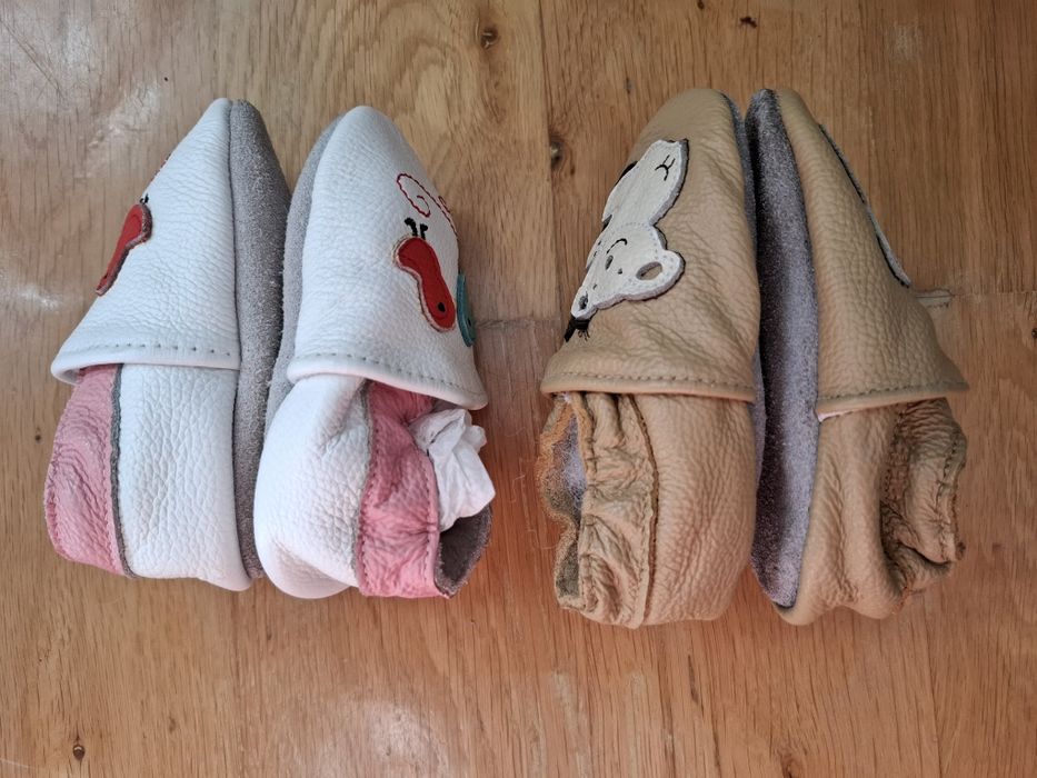 Шкіряні капці, пінетки, чешки, тапки для діток