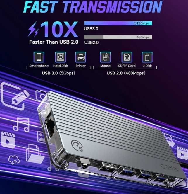 док-станція USB 3.0 ORICO 11-в-1