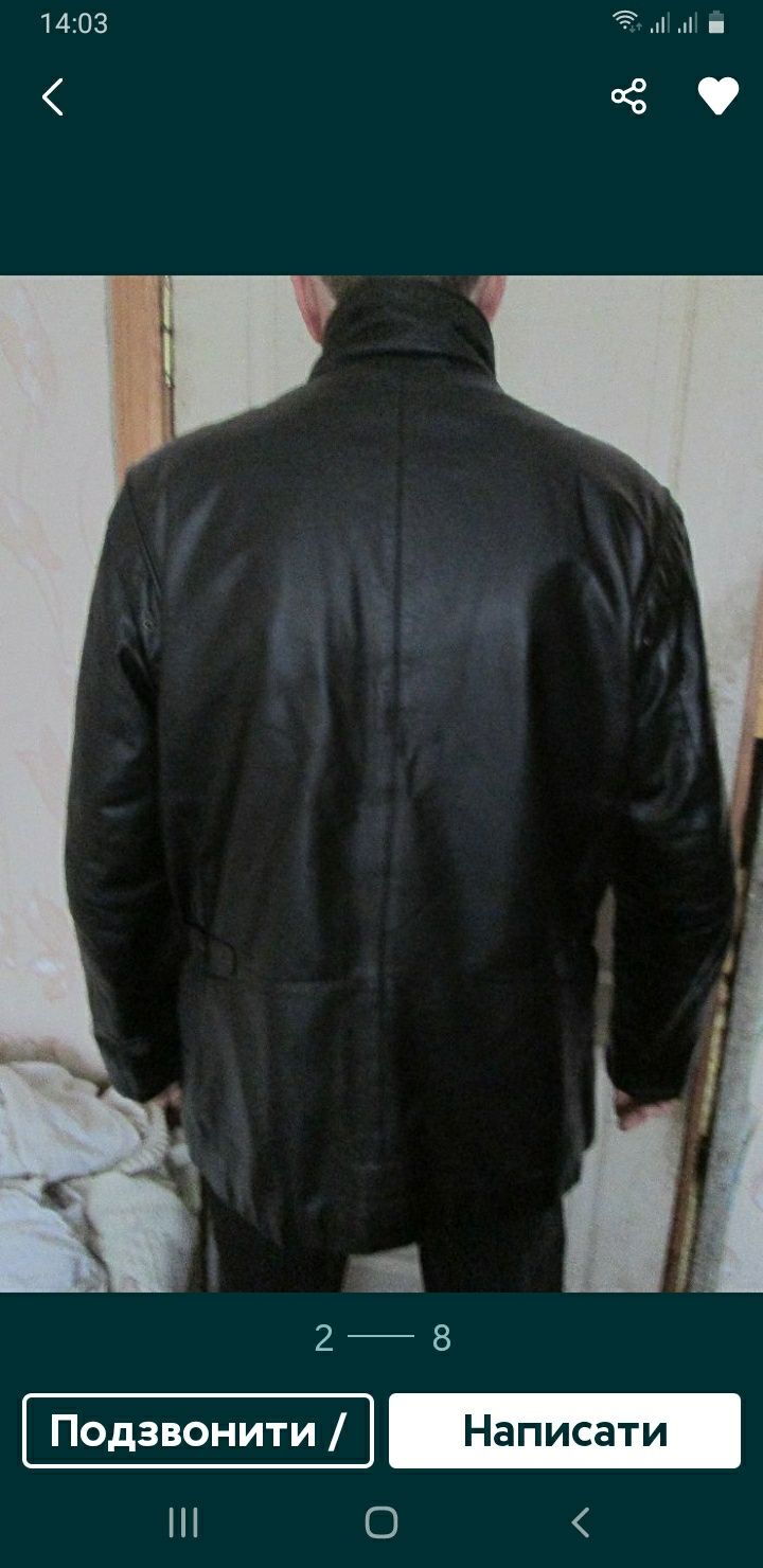 Шкіряна куртка "Fabiani" 52р. Італія.