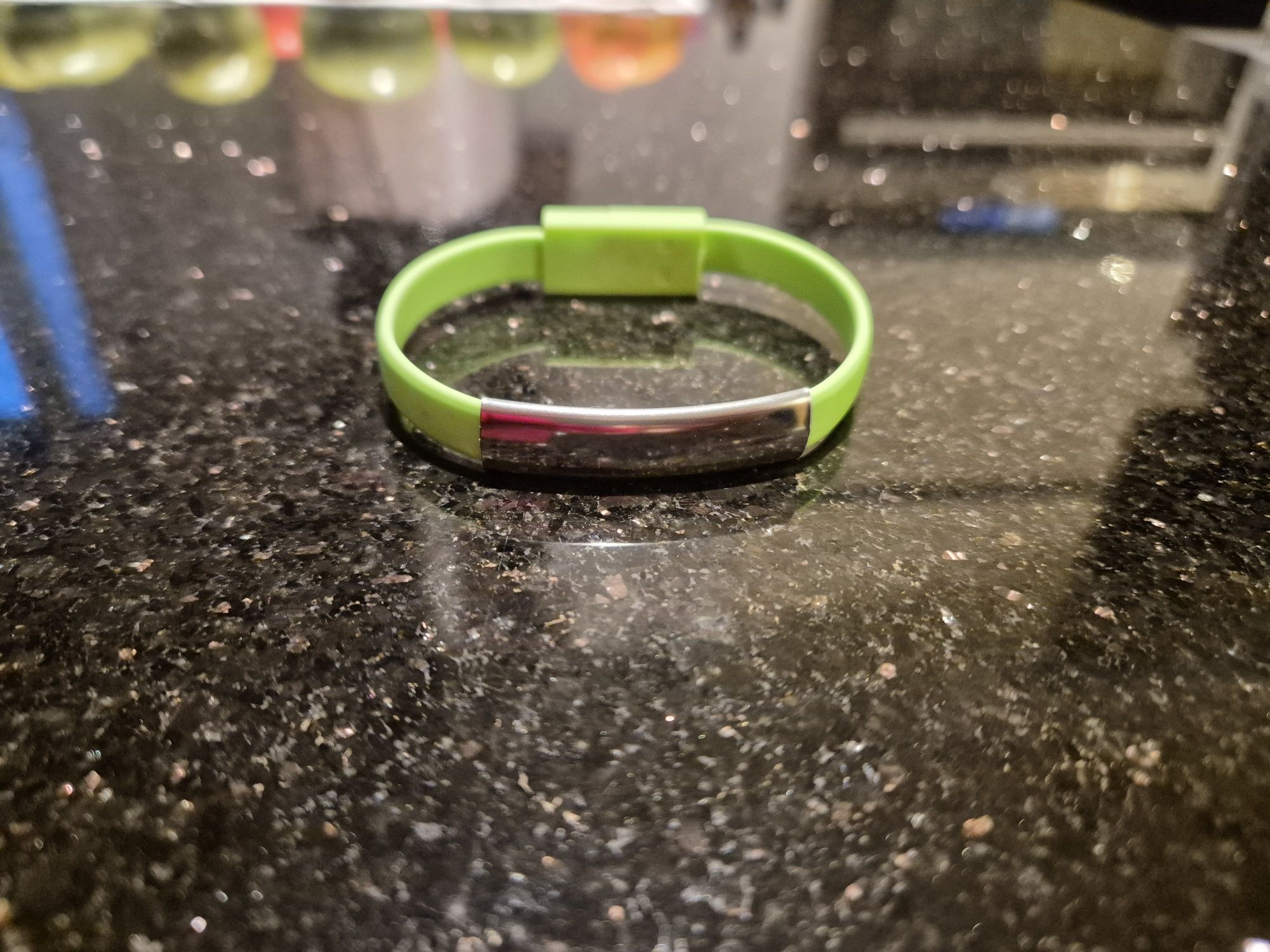 Bransoletka USB silikonowa opaska kabel wtyk mikro